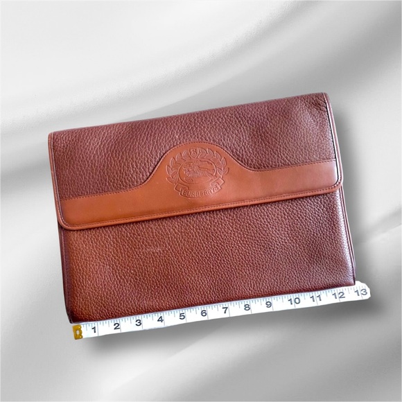 BURBERRY large Leather Clutch Crossbody 🤎 - Picture 5 of 12